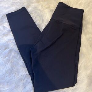Rare Almost New Wunder Under Lululemon ankle Length Graphite Pants Size 6!
